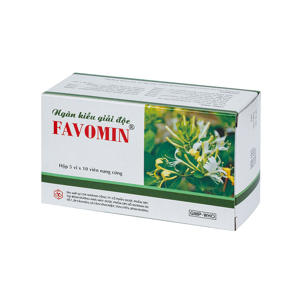 Ngân Kiều Giải Độc FAVOMIN (Hộp 50NC)