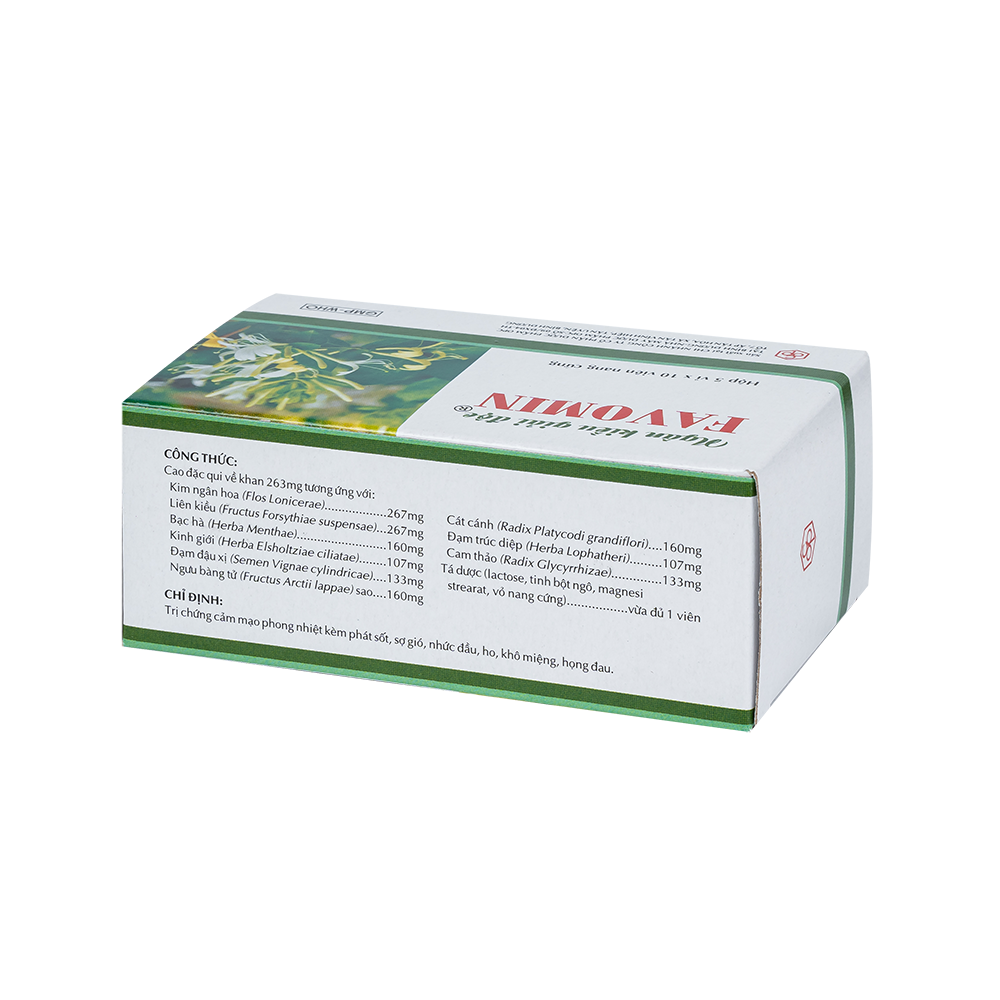 Ngân Kiều Giải Độc FAVOMIN (Hộp 50NC)