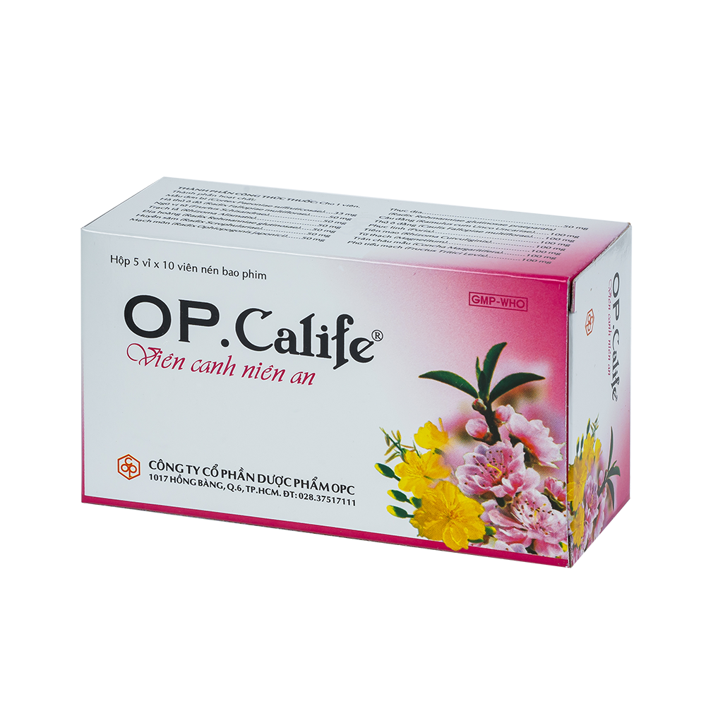 OP.CALIFE viên canh niên an (Hộp 50BP)