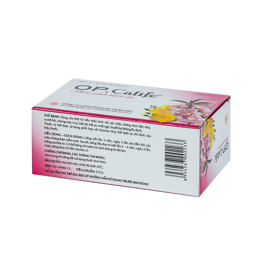 OP.CALIFE viên canh niên an (Hộp 50BP)