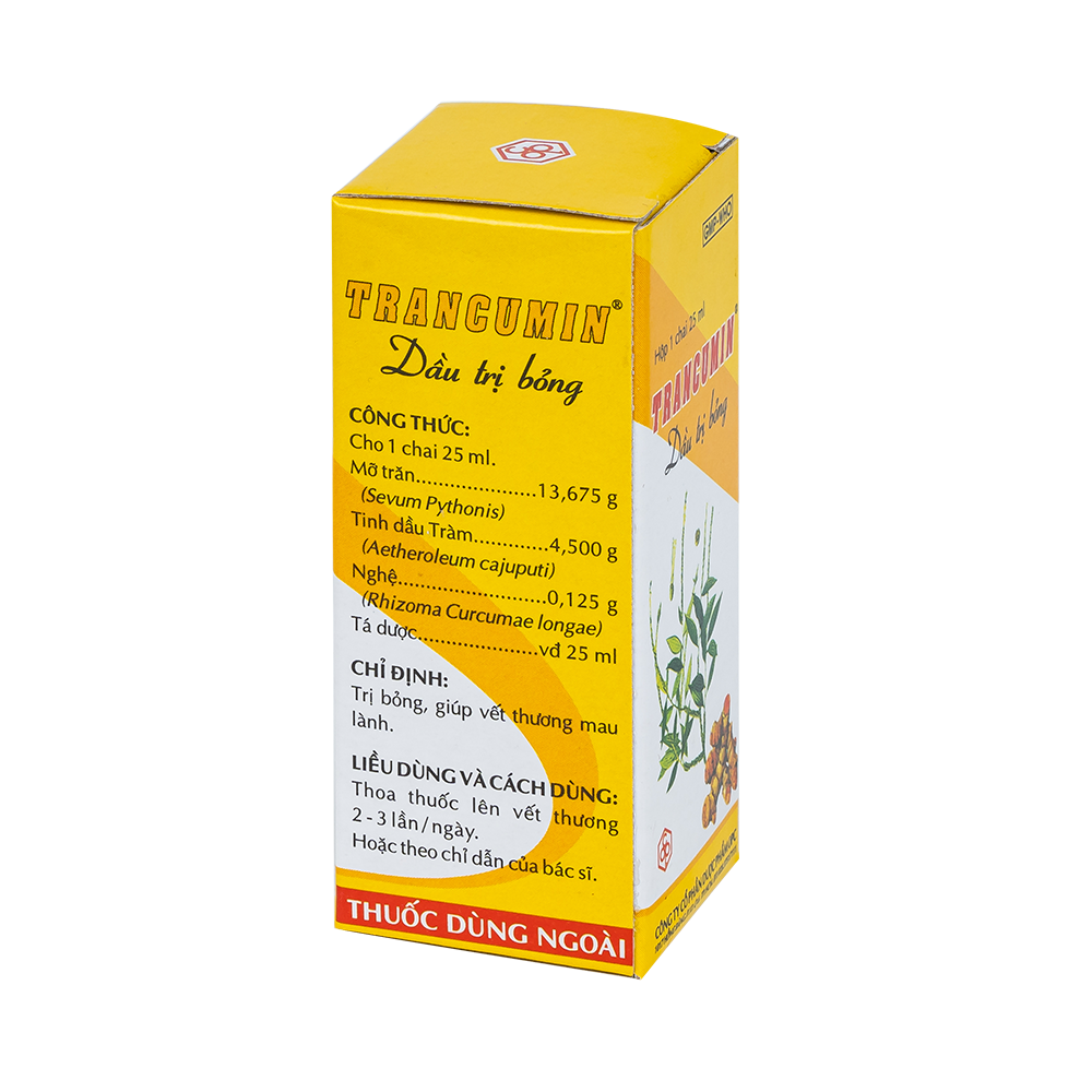 TRANCUMIN Dầu trị bỏng 25ml