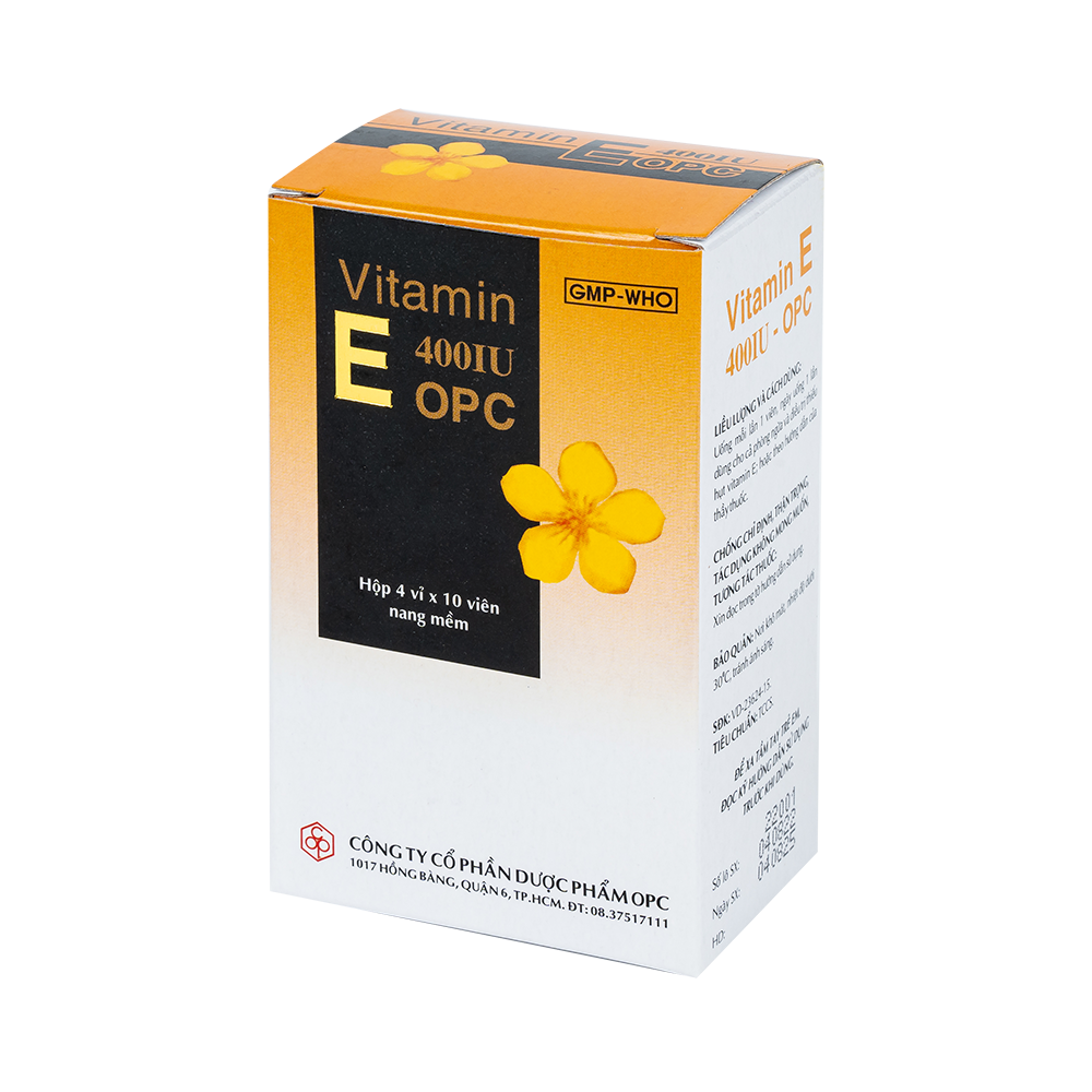 VITAMIN E 400 IU - OPC (Hộp 40NM)