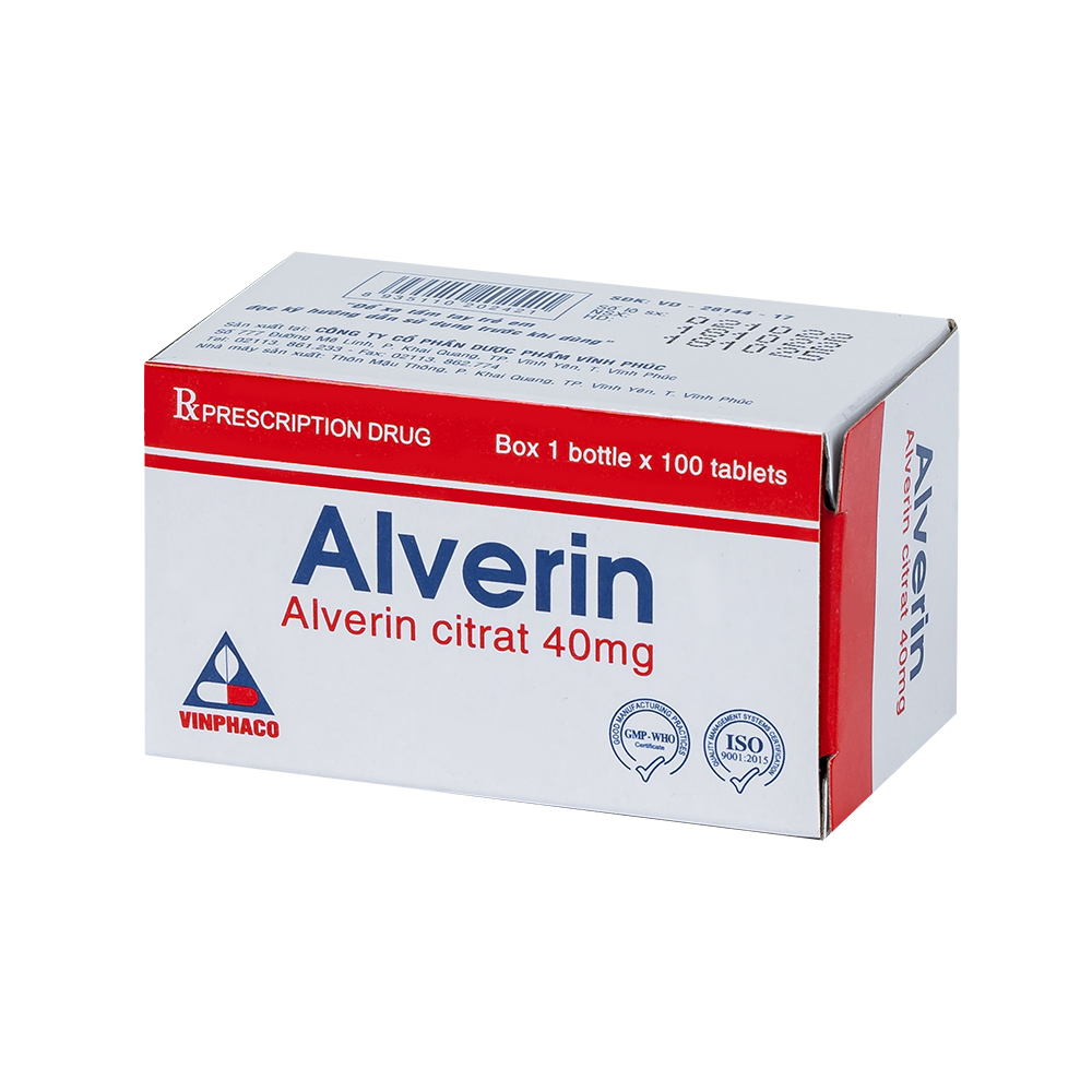 ALVERIN Hộp 1 lọ x 100 viên  VINPHACO
