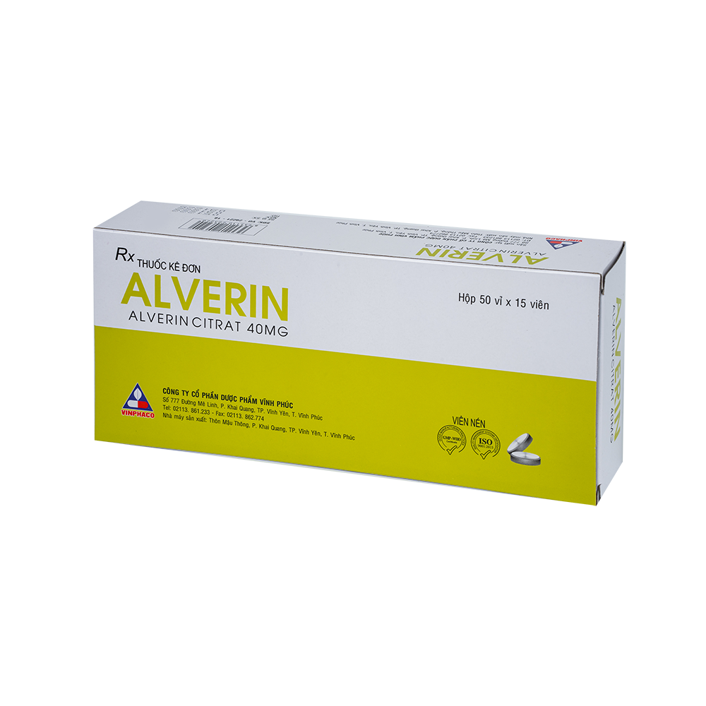 ALVERIN Hộp 50 vỉ x 15 viên  VINPHACO