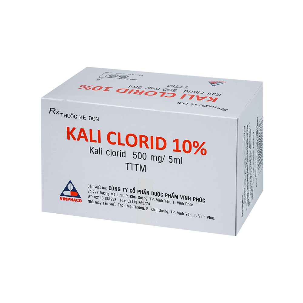 KALICLORID 10% Hộp 10 vỉ x 5 ống  VINPHACO