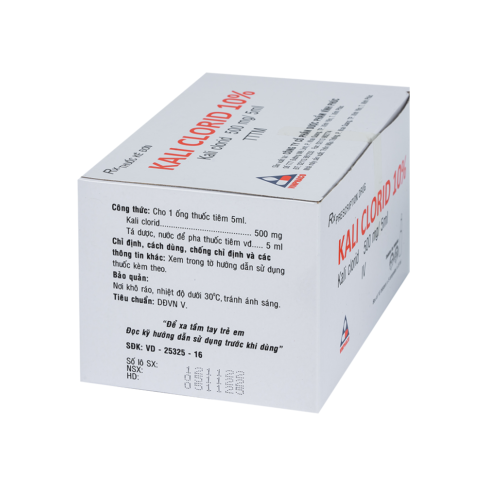 KALICLORID 10% Hộp 10 vỉ x 5 ống  VINPHACO