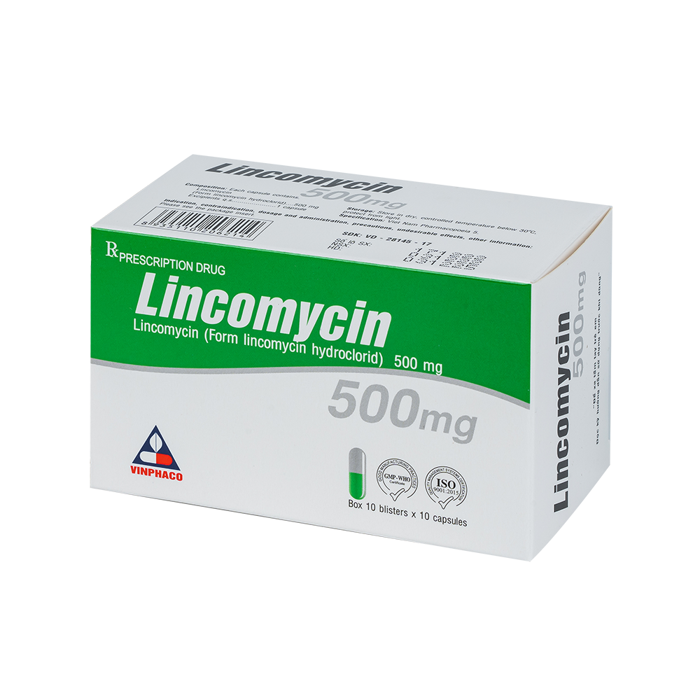 LINCOMYCIN Hộp 10 vỉ x 10 viên VINPHACO