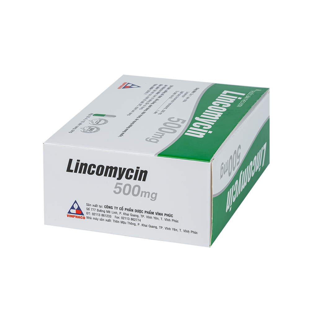 LINCOMYCIN Hộp 20 vỉ x 10 viên nang cứng VINPHACO