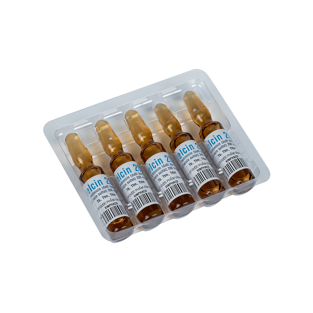 NELCIN 200 Hộp 2 vỉ x 5 ống  VINPHACO