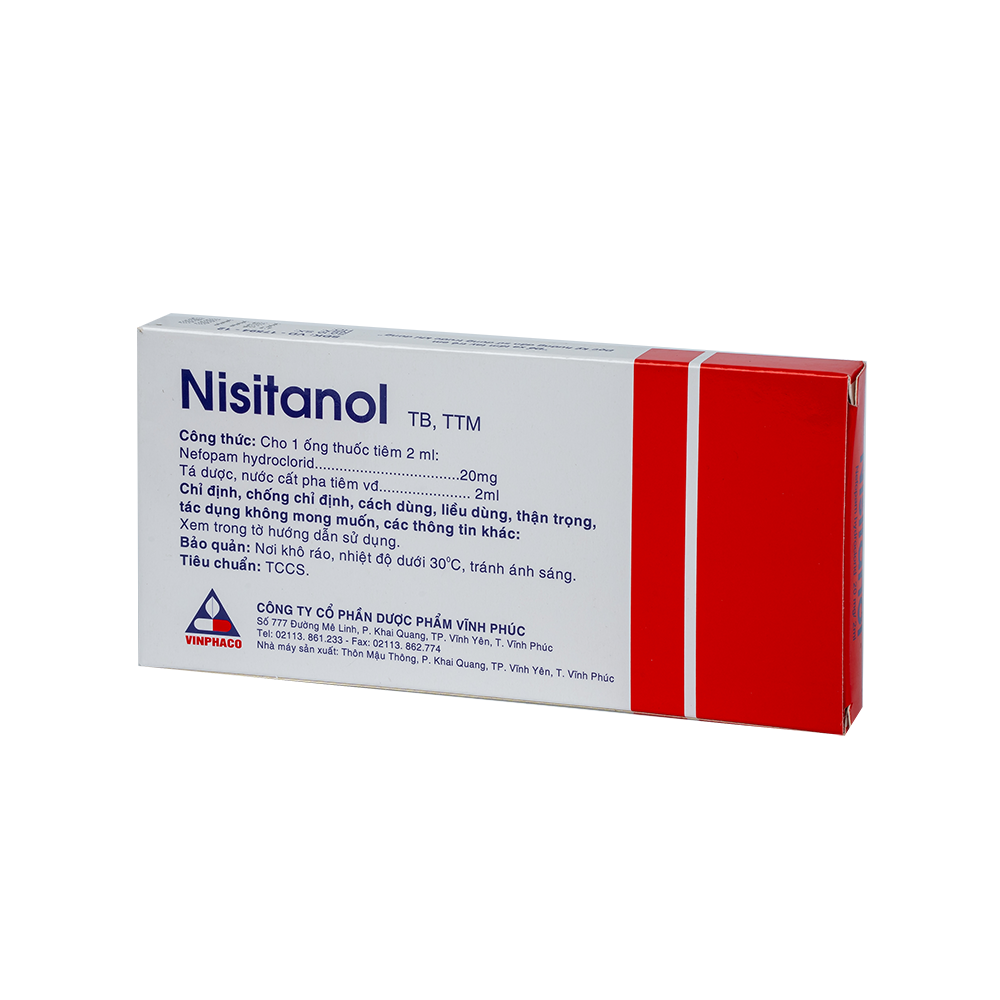NISITANOL Hộp 1 vỉ x 10 ống  VINPHACO