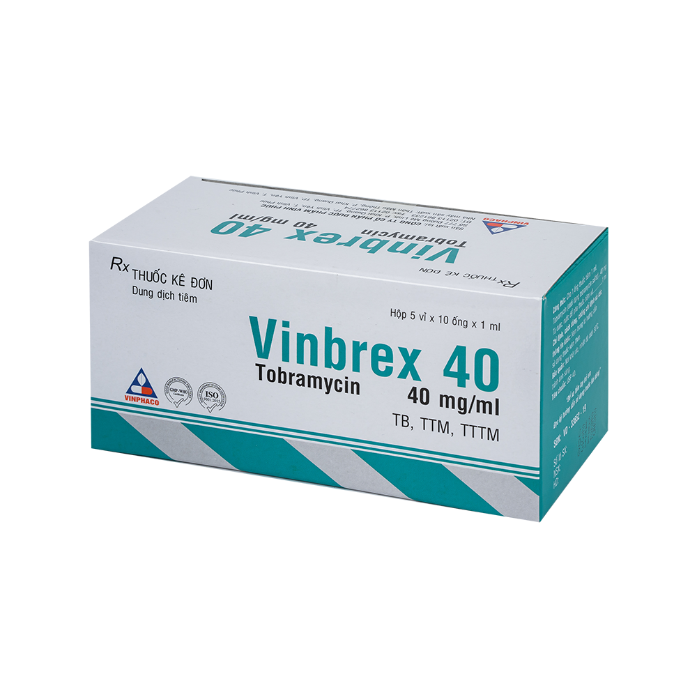 VINBREX 40 Hộp 5 vỉ x 10 ống  VINPHACO