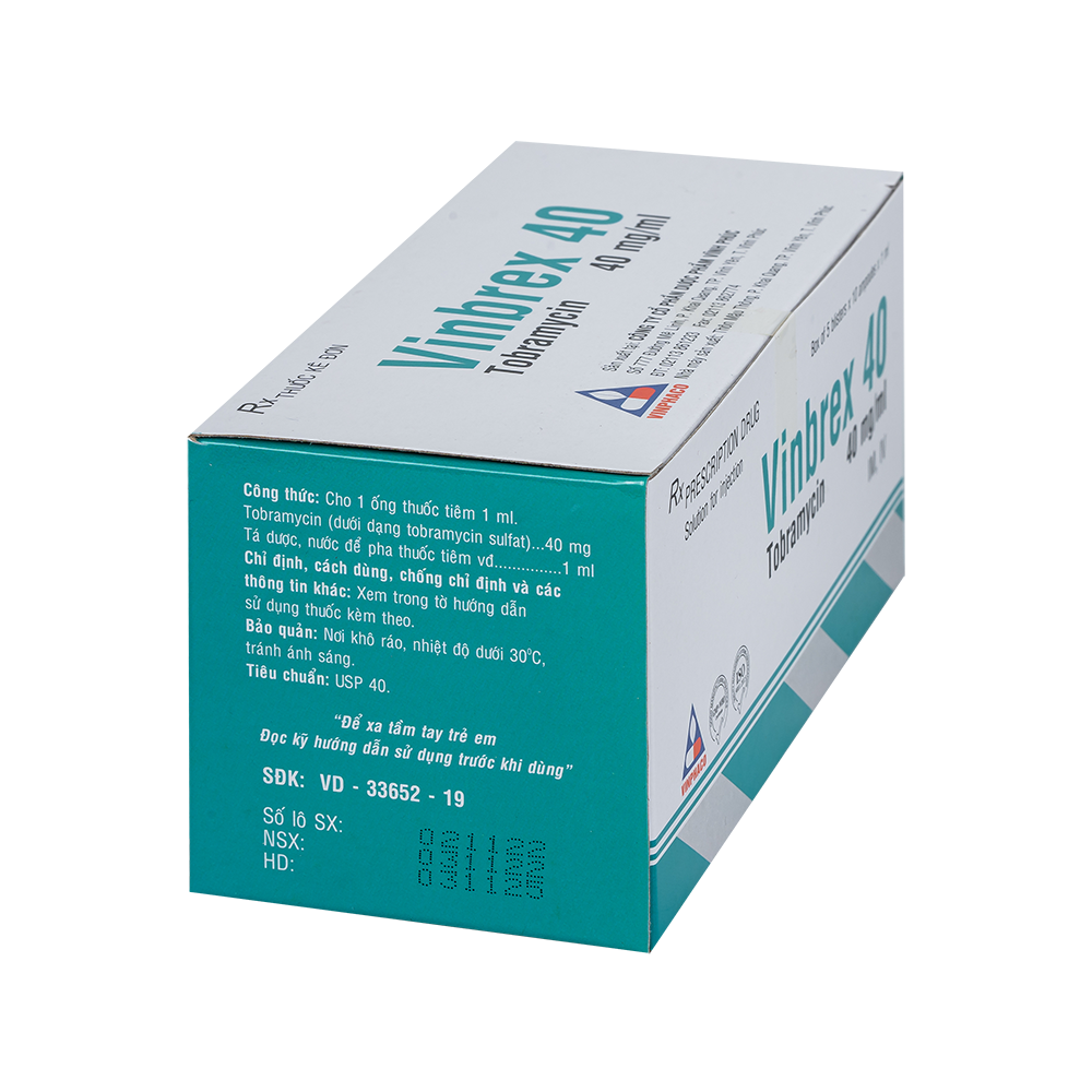 VINBREX 40 Hộp 5 vỉ x 10 ống  VINPHACO