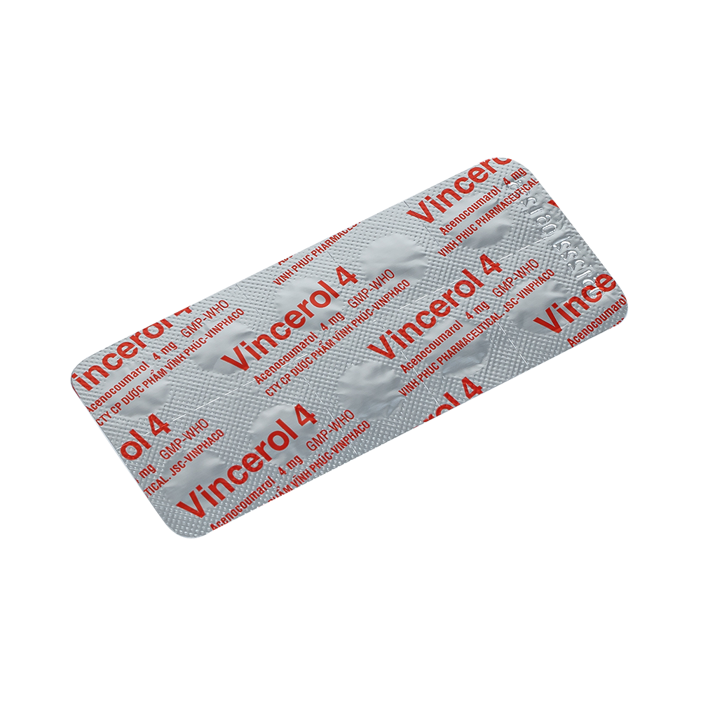 VINCEROL 4mg Hộp 10 vỉ x 10 viên  VINPHACO