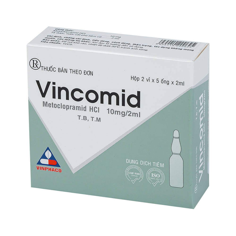 VINCOMID Hộp 2 vỉ x 5 ống VINPHACO
