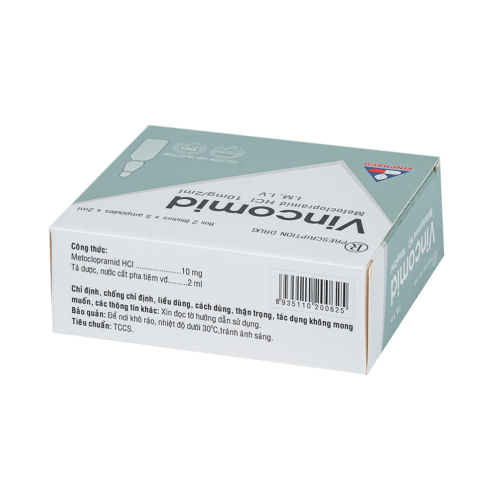 VINCOMID Hộp 2 vỉ x 5 ống VINPHACO