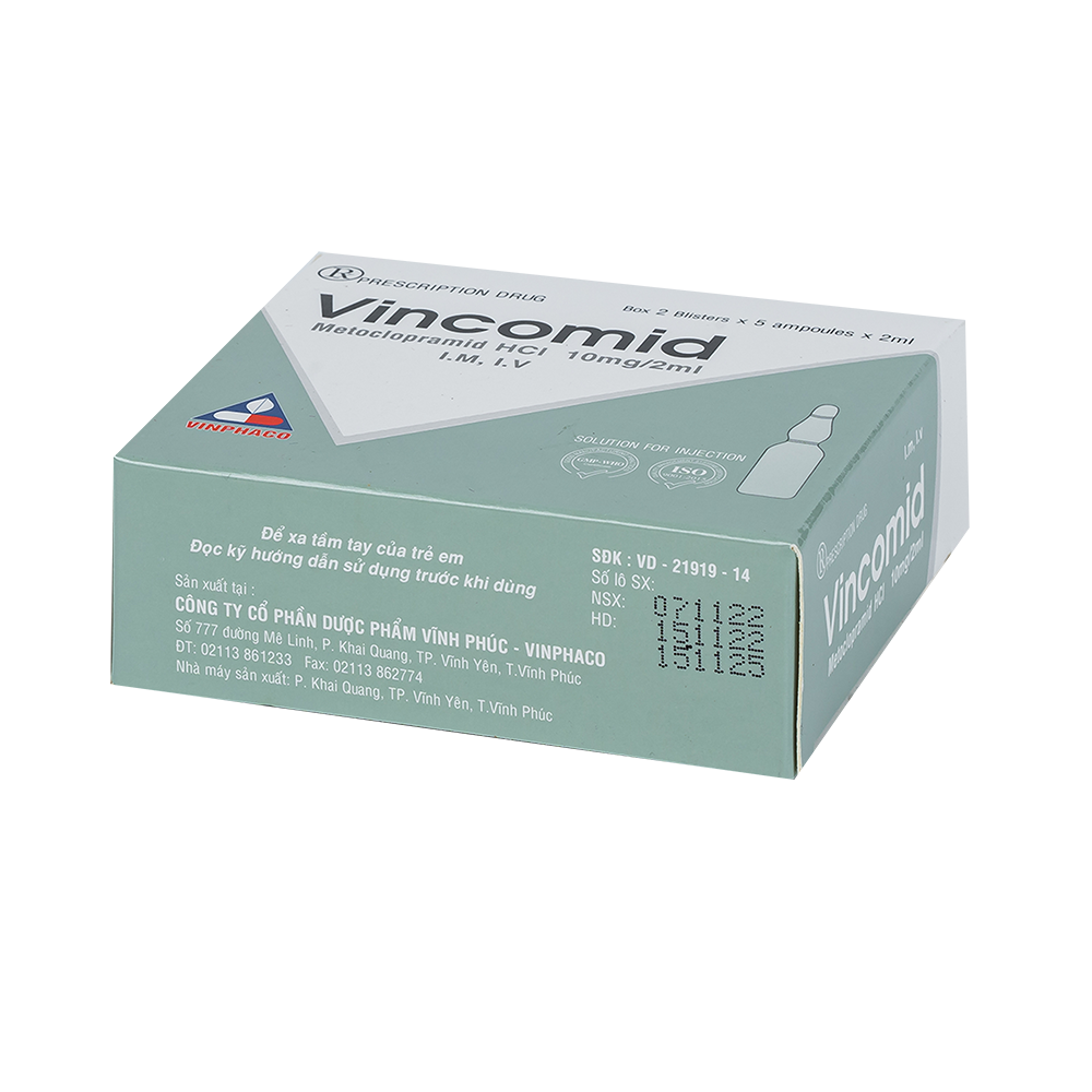 VINCOMID Hộp 2 vỉ x 5 ống VINPHACO