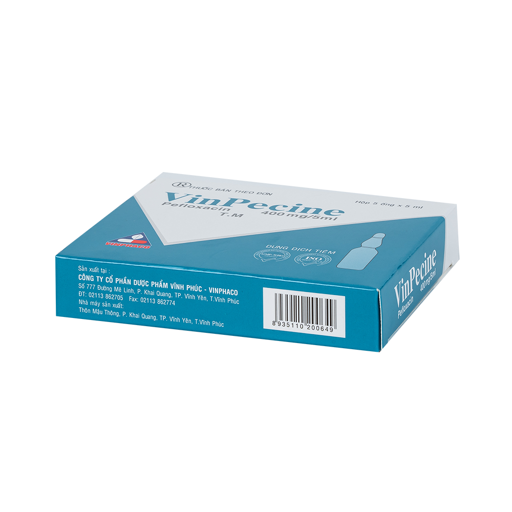 VINPECINE Hộp 1 vỉ x 5 ống  VINPHACO