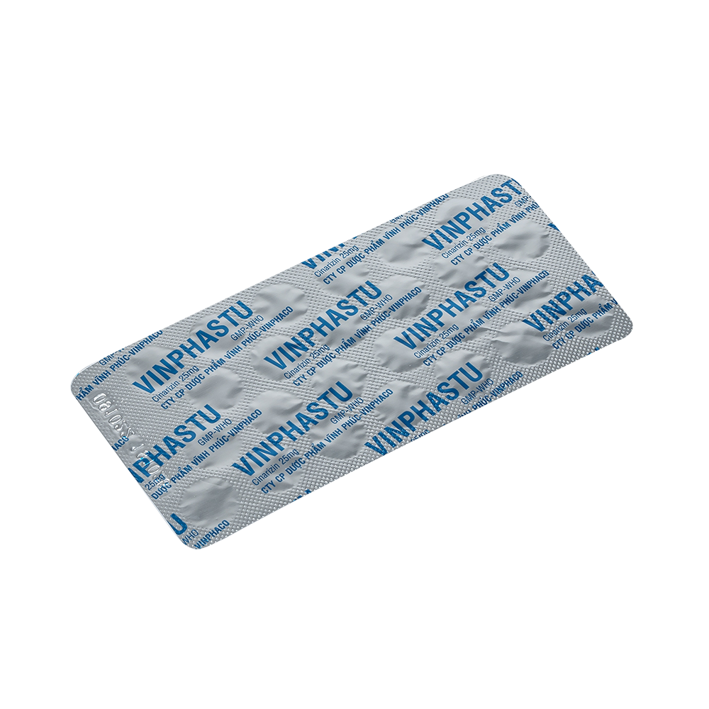 VINPHASTU Hộp 50 vỉ x 25 viên nén VINPHACO