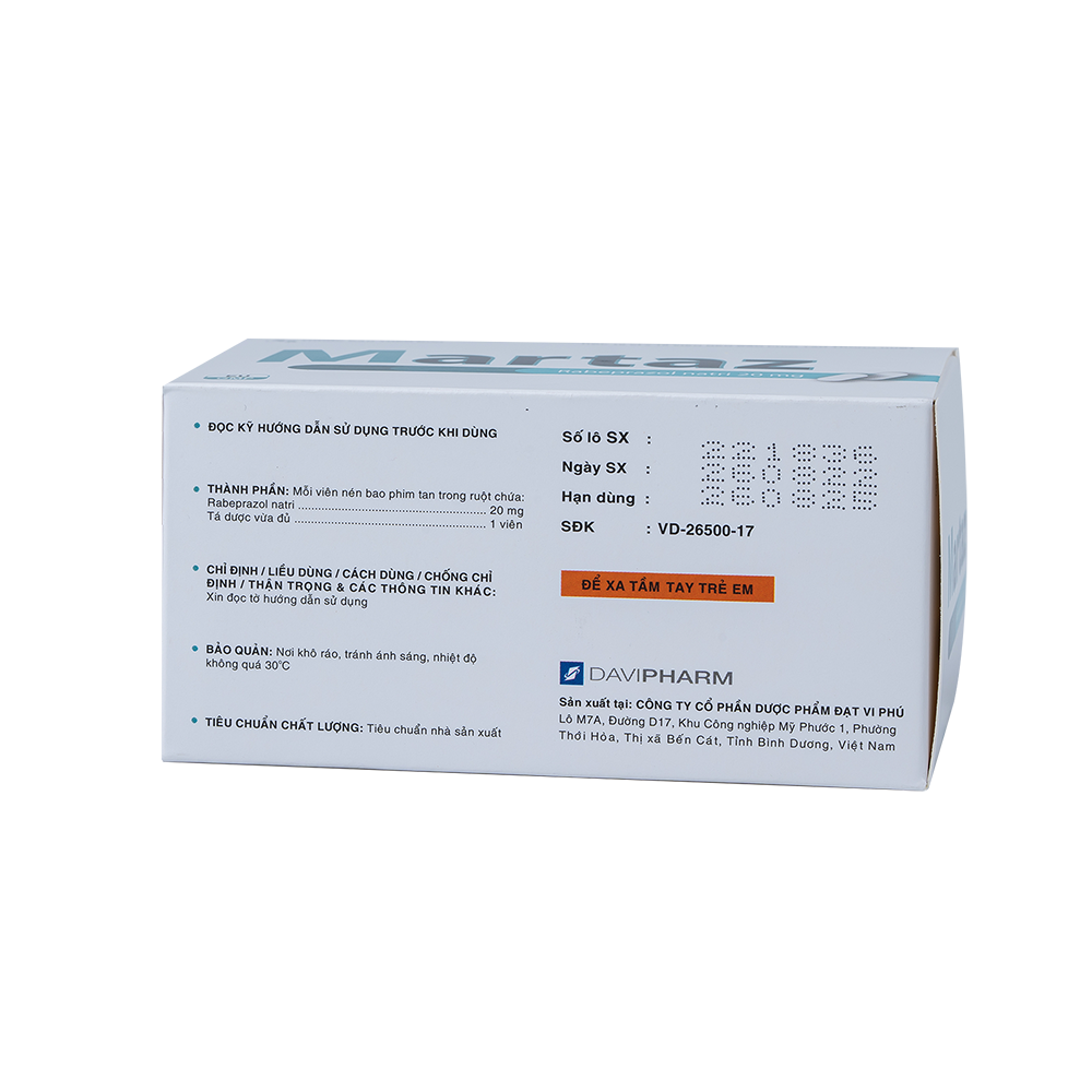 MARTAZ Hộp 100 Viên Davipharm