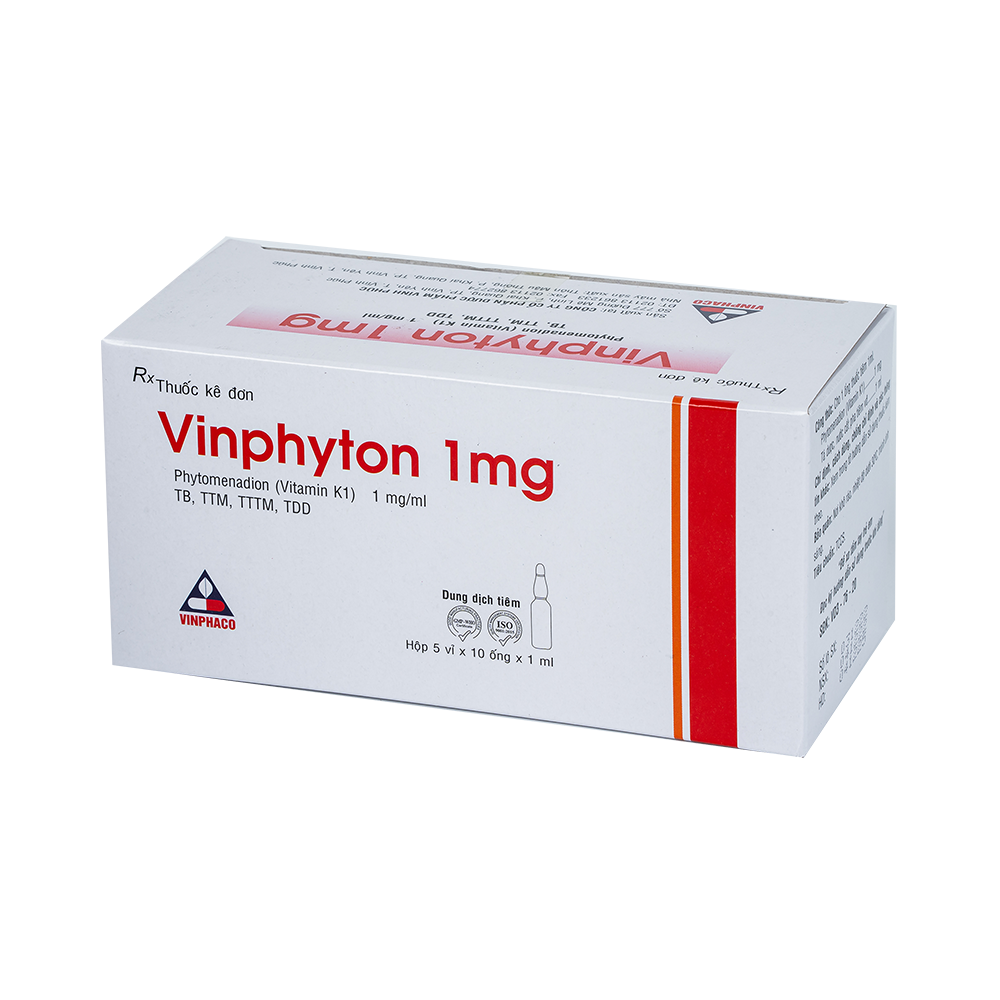 VINPHYTON 1MG Hộp 5 vỉ x 10 ống  VINPHACO