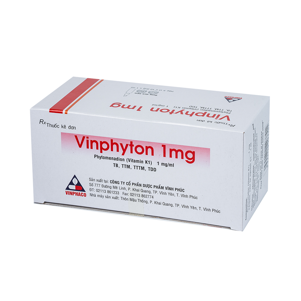 VINPHYTON 1MG Hộp 5 vỉ x 10 ống  VINPHACO