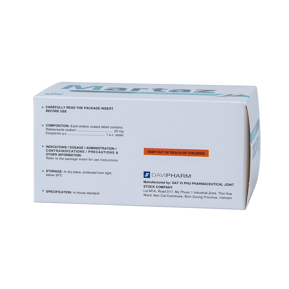 MARTAZ Hộp 100 Viên Davipharm