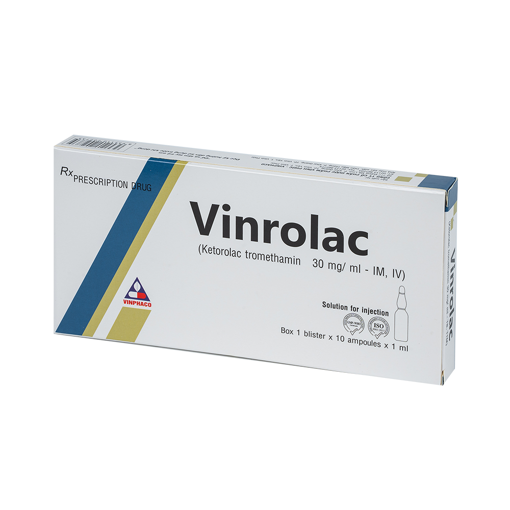 VINROLAC Hộp 1 vỉ x 10 ống  VINPHACO