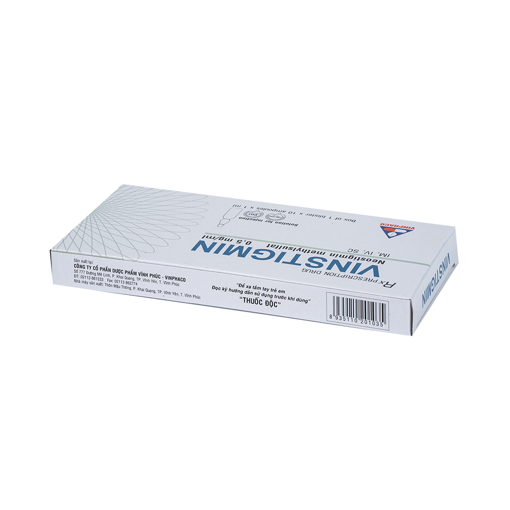 VINSTIGMIN Hộp 1 vỉ x 10 ống  VINPHACO