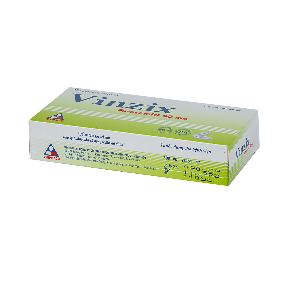 VINZIX Hộp 5 vỉ x 50 viên nén VINPHACO