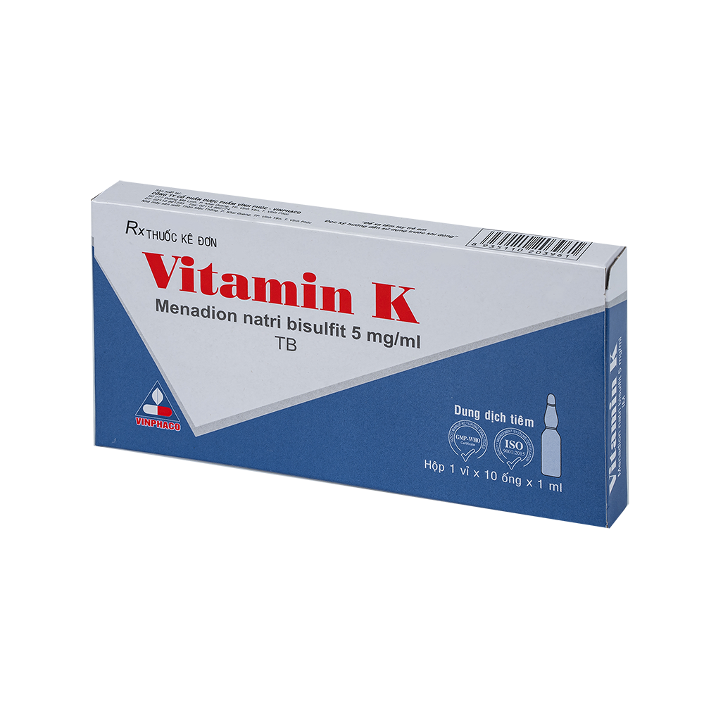 Vitamin K Hộp 1 vỉ x 10 ống  VINPHACO