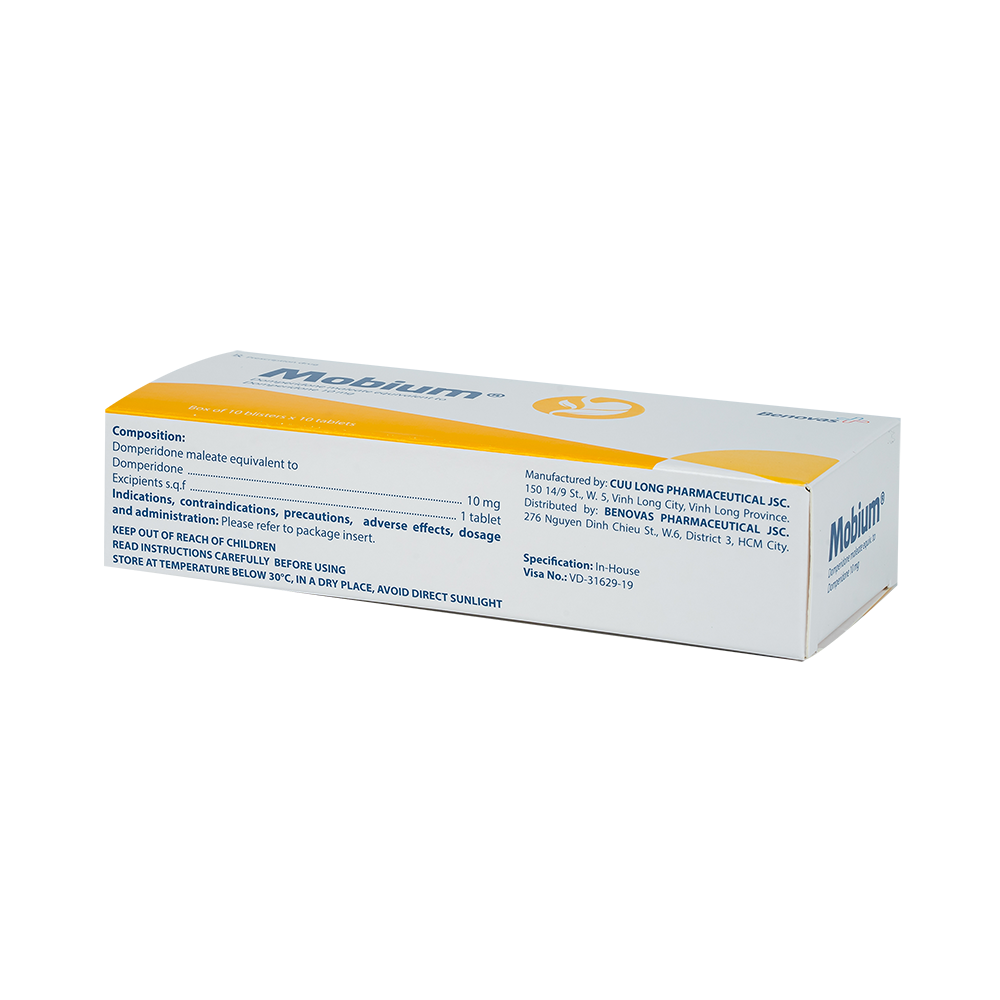 MOBIUM Hộp 10 vỉ x 10 viên Dược Cửu Long