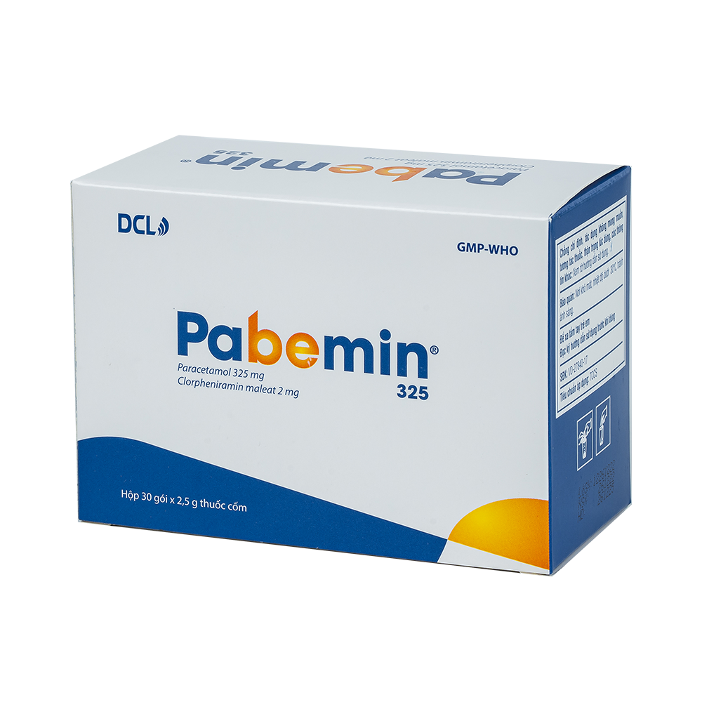 PABEMIN 325 Hộp 30 gói x 2,5g Dược Cửu Long