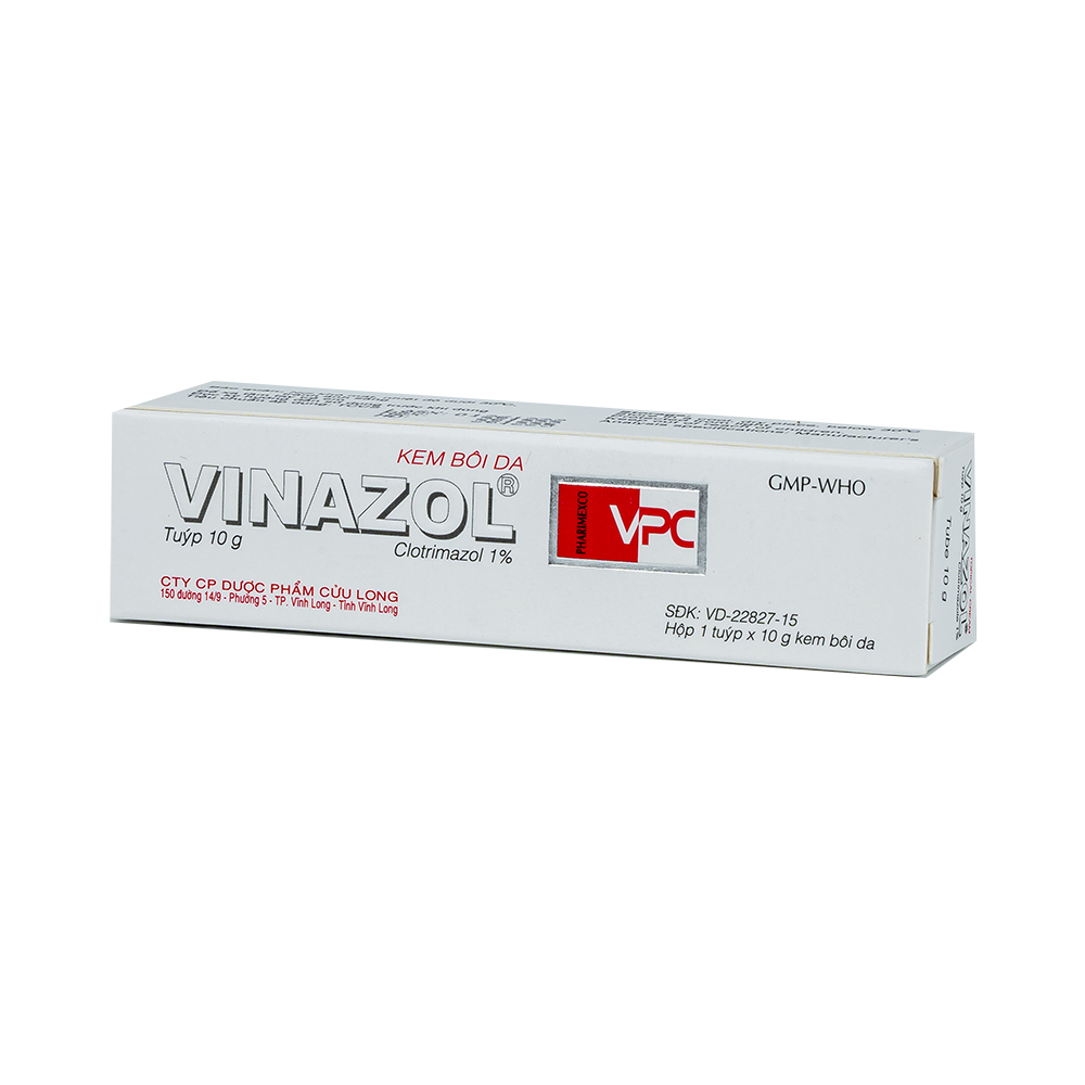 VINAZOL 10g Hộp 1 tuýp 10g Dược Cửu Long