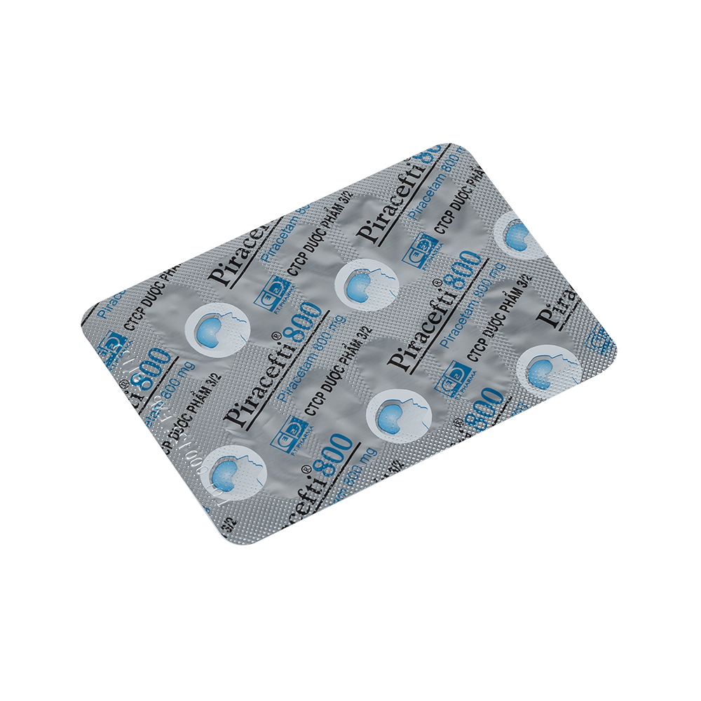 PIRACEFTI 800mg Hộp 10 vỉ x 10 viên F.T.PHARMA