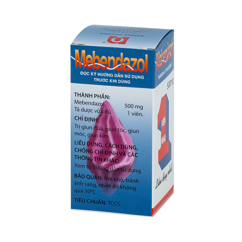 Mebendazol 500mg (Giun núi)