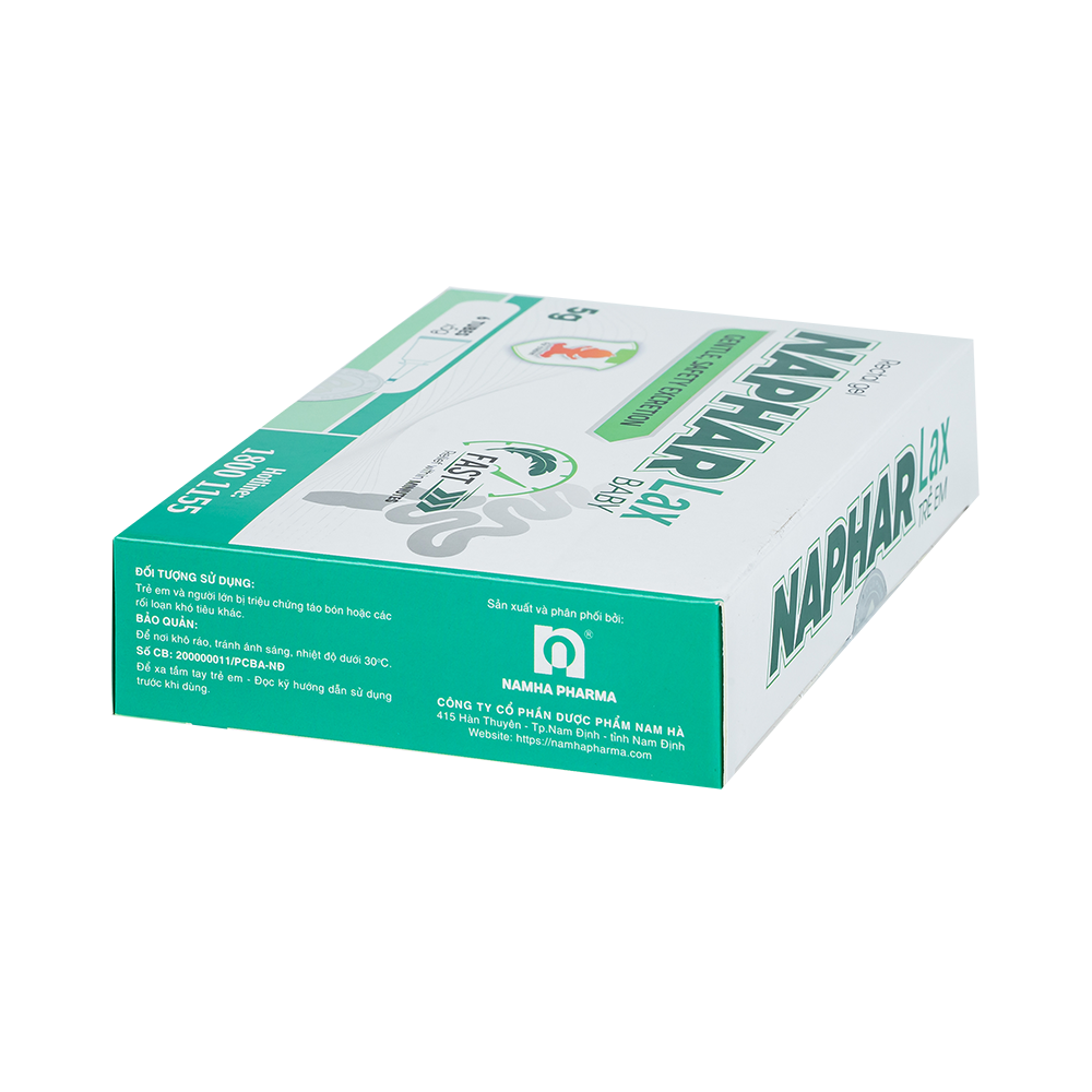Gel thụt trực tràng Naphar Lax 5g Trẻ em (hộp 6 tube)