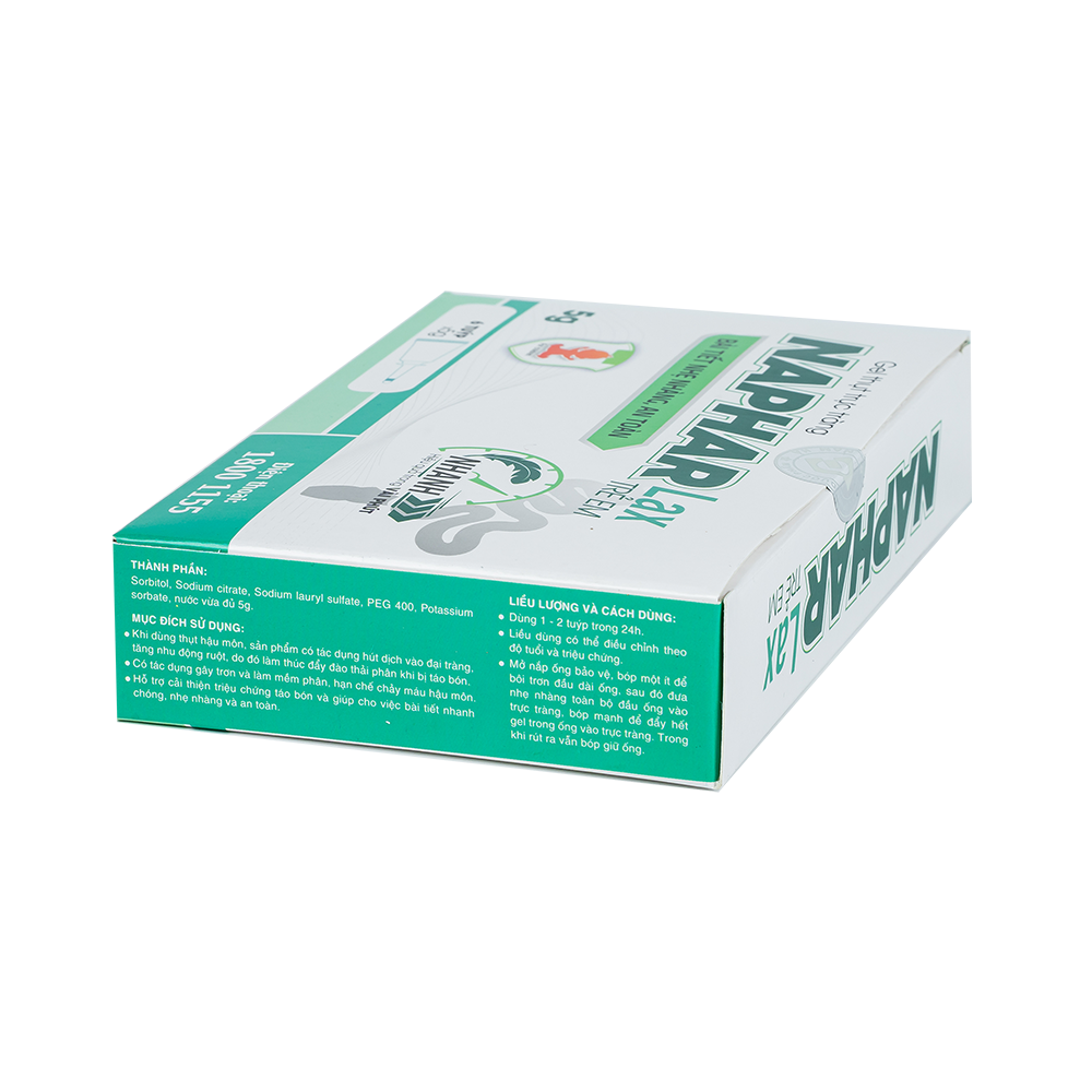 Gel thụt trực tràng Naphar Lax 5g Trẻ em (hộp 6 tube)