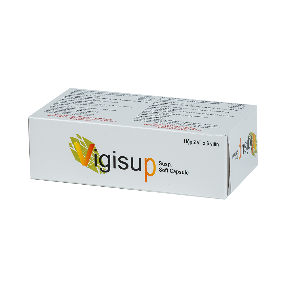 Vigisup Susp. Soft Capsule (Kiện x 200 hộp x 2 vỉ x 6 viên)