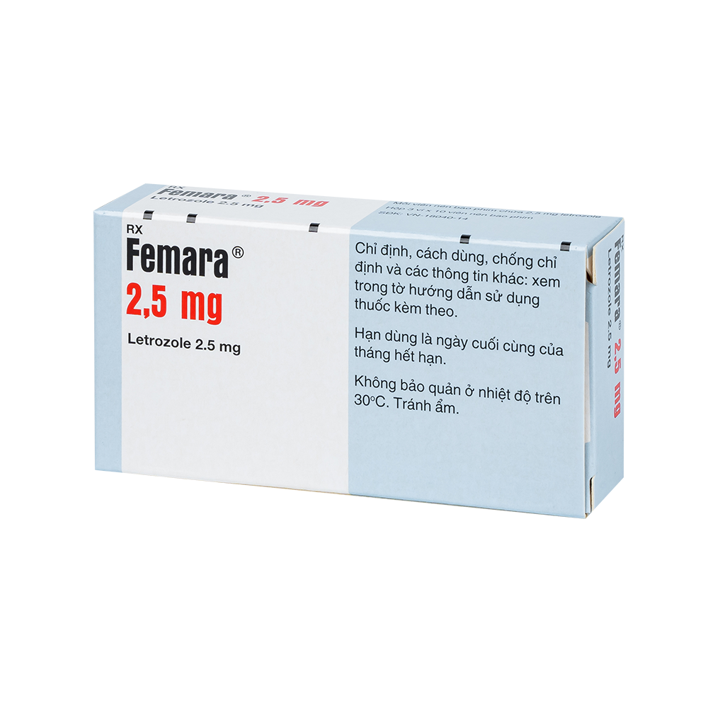 FEMARA 2.5MG 3X10 30 Viên/ hộp Novartis