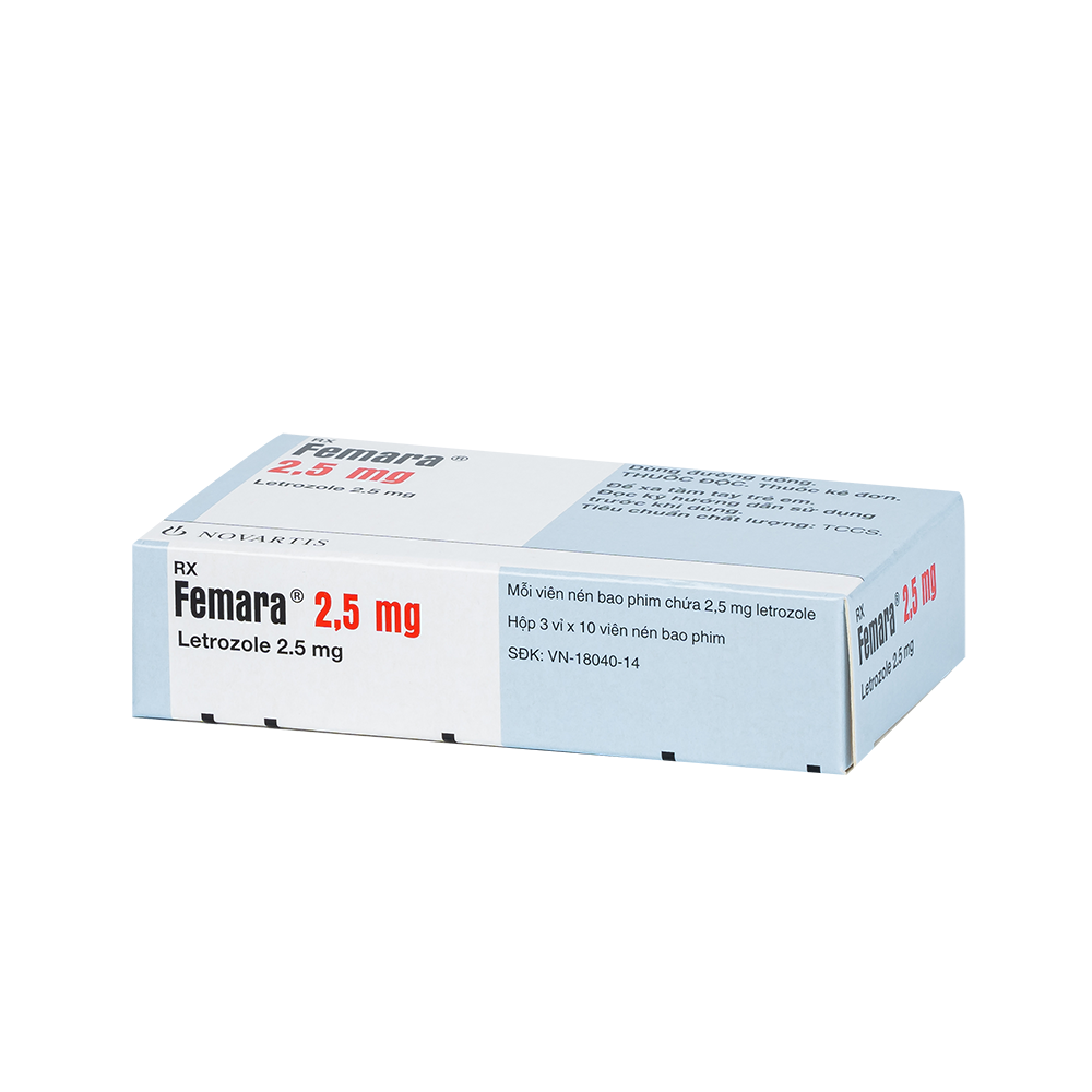 FEMARA 2.5MG 3X10 30 Viên/ hộp Novartis
