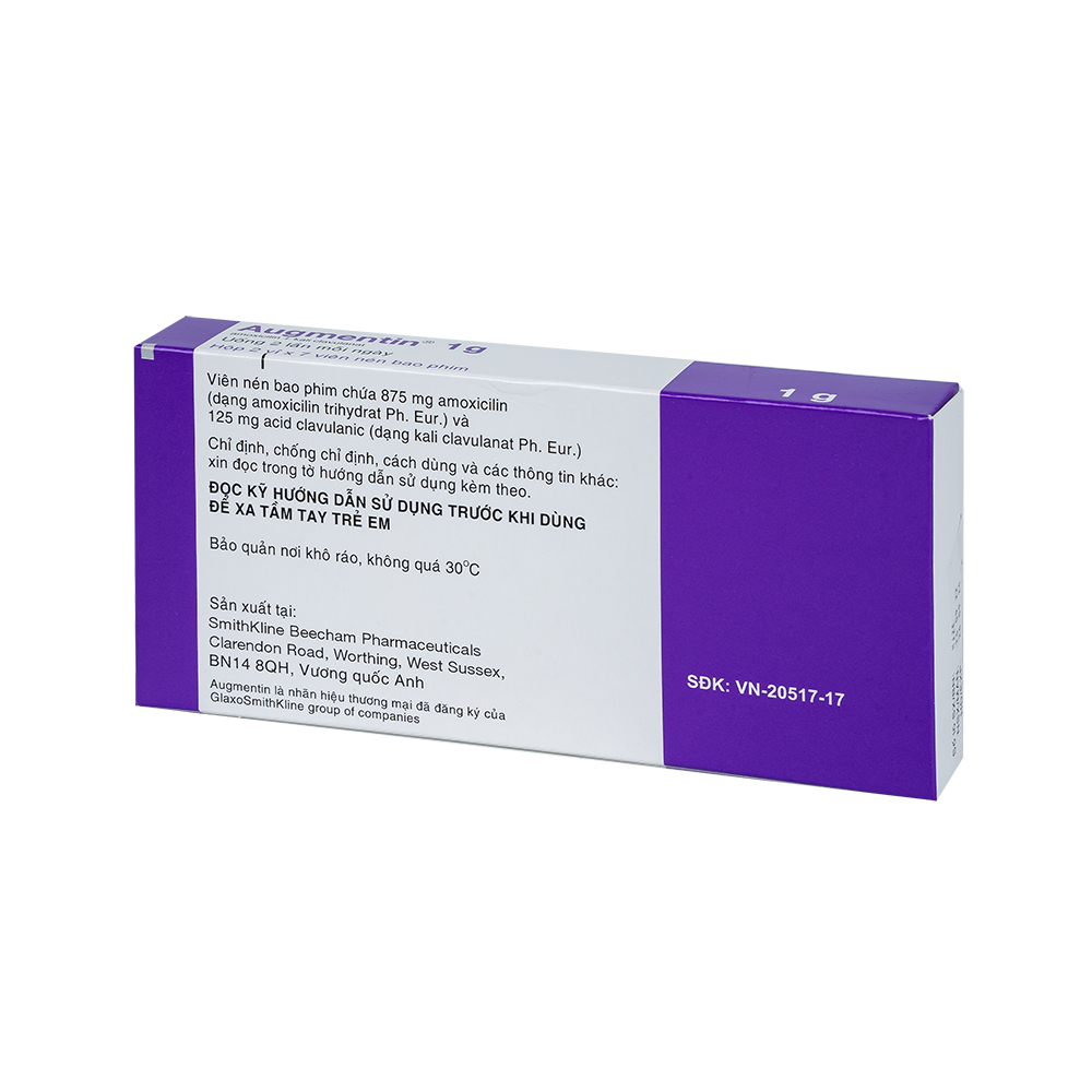 AUGMENTIN 1G H/14V GSK