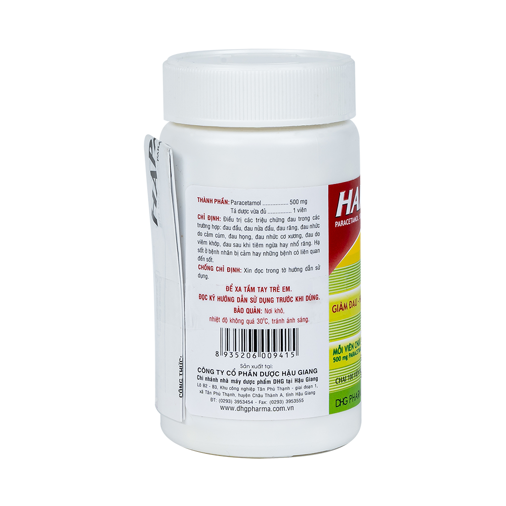 Hapacol 500 Vàng đậm- nhạt c/100 t/12600