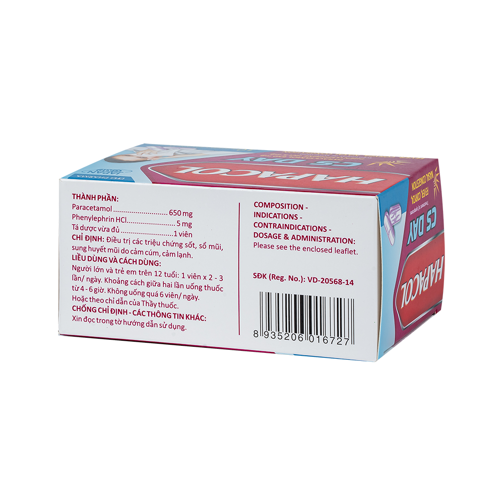 Hapacol CS day v/10 h/100 t/8400