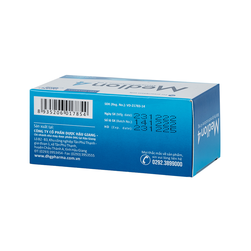 Medlon 4 Hộp 10 Vỉ x 10 Viên DHG