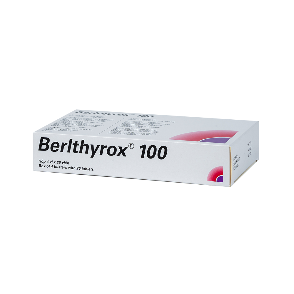 BERLTHYROX 100 Hộp 4 vỉ x 25 viên Berlin Chemie AG