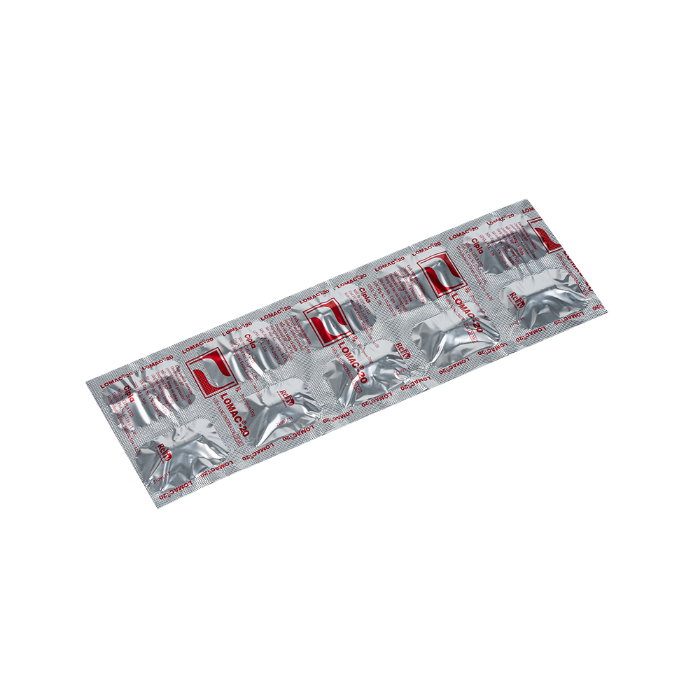 LOMAC 20mg viên nang Omeprazol Hộp 10 vỉ x 10 viên CIPLA