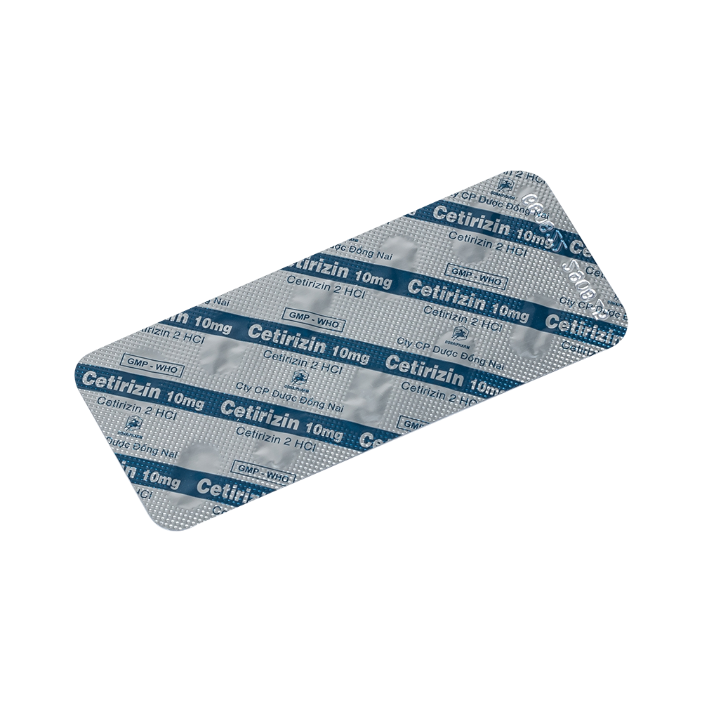 Cetirizin Hộp 10 vỉ x 10 viên