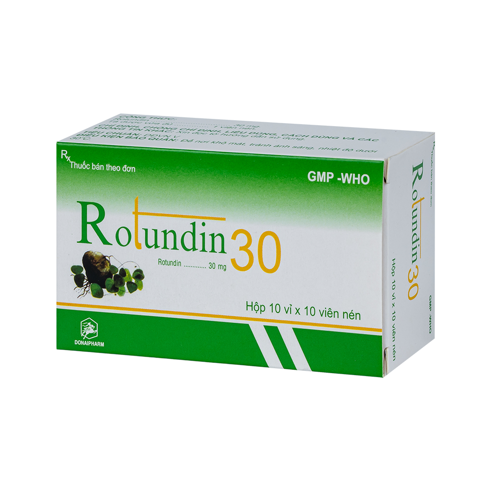 Rotundin Hộp 10 vỉ x10 viên nén