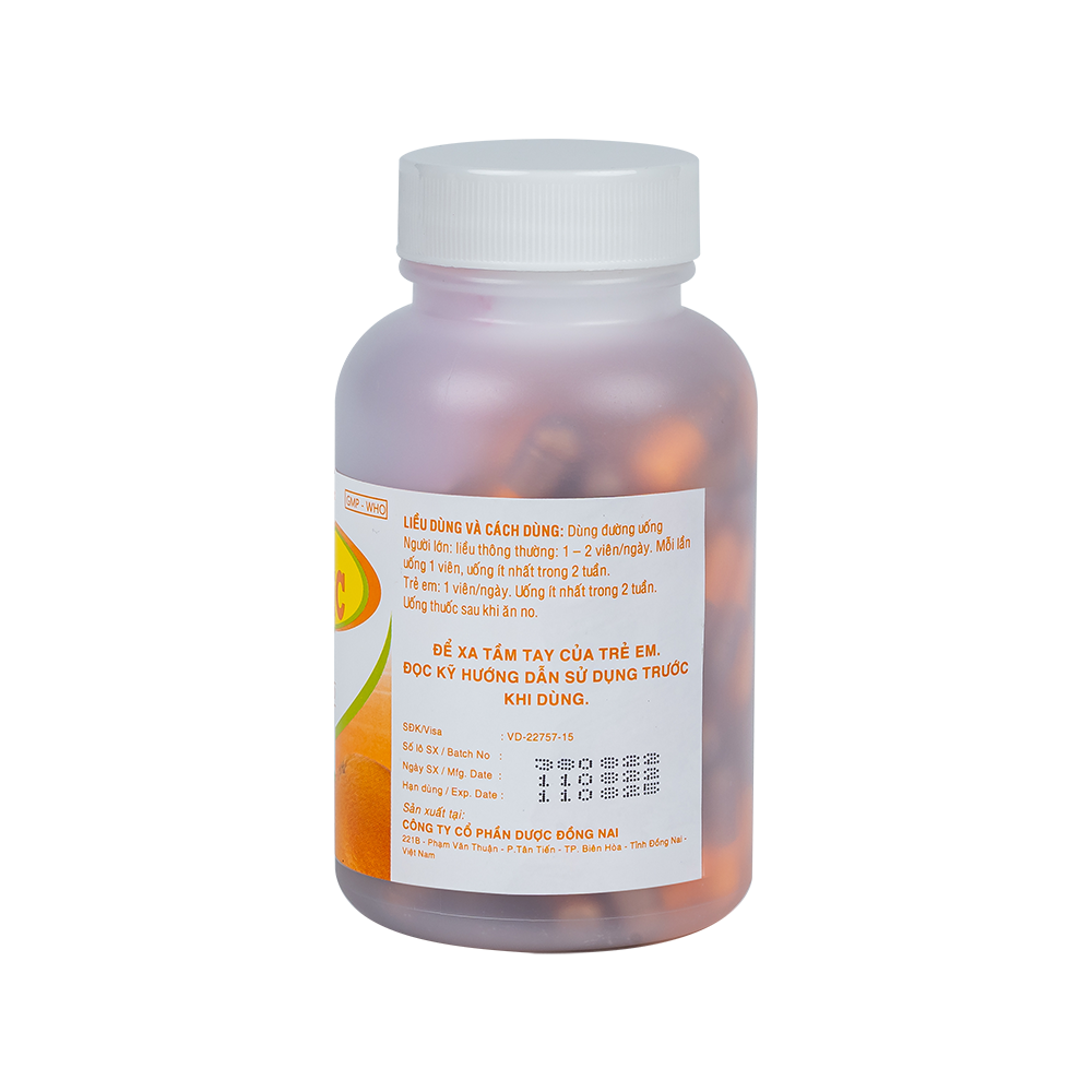 Vitamin C 500mg Chai 100VNA