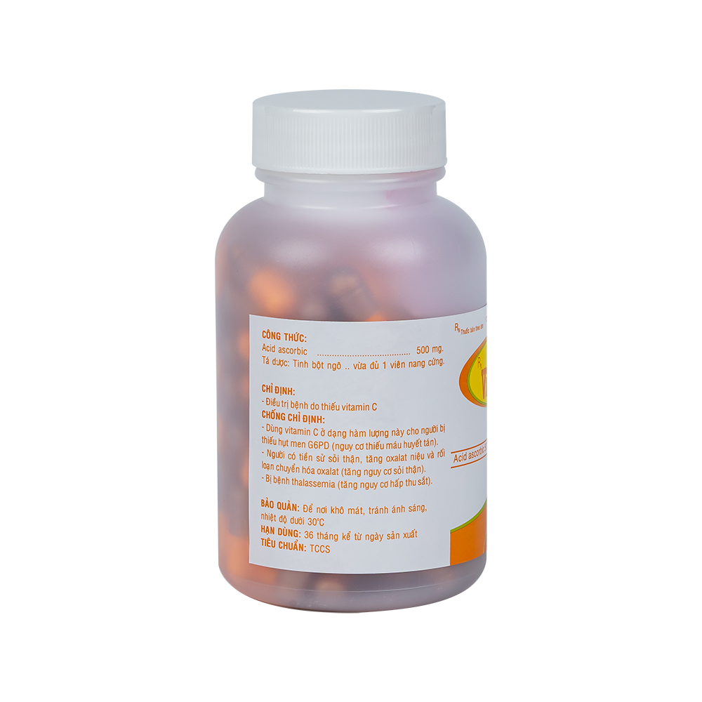 Vitamin C 500mg Chai 100VNA